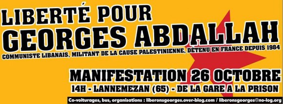 GIA manif prison 580x215 A Bordeaux, Liberté pour Georges Abdallah: projection, concert, manifestation
